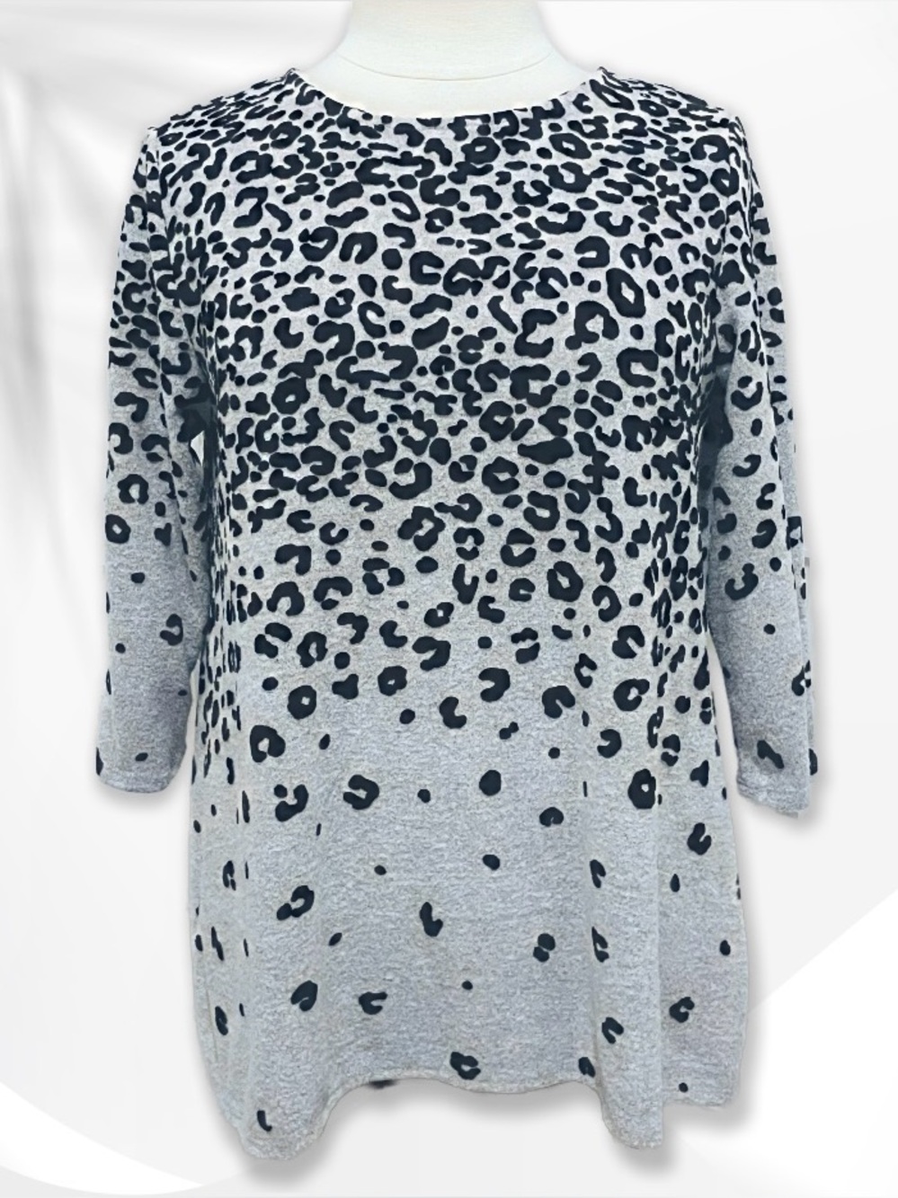 Ruby Rd. Leopard-Print Tunic sz L